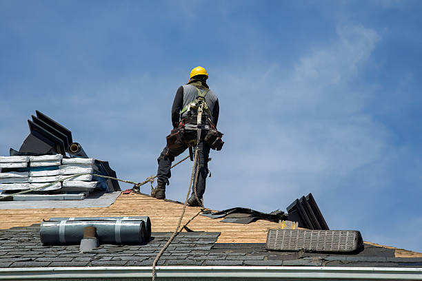 Professional Roof Replacement technician working in Machipongo, VA